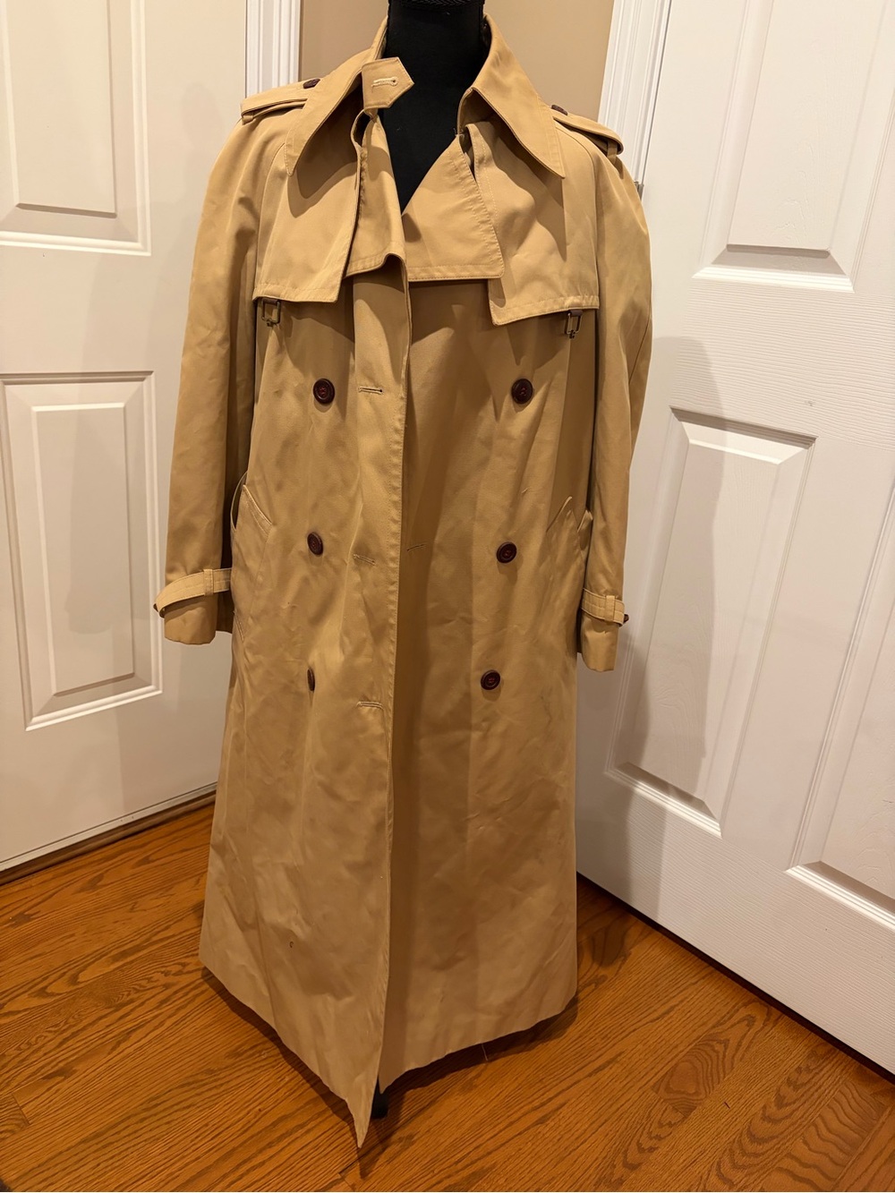 Vintage Etienne Aigner Long Tan Trench Coat